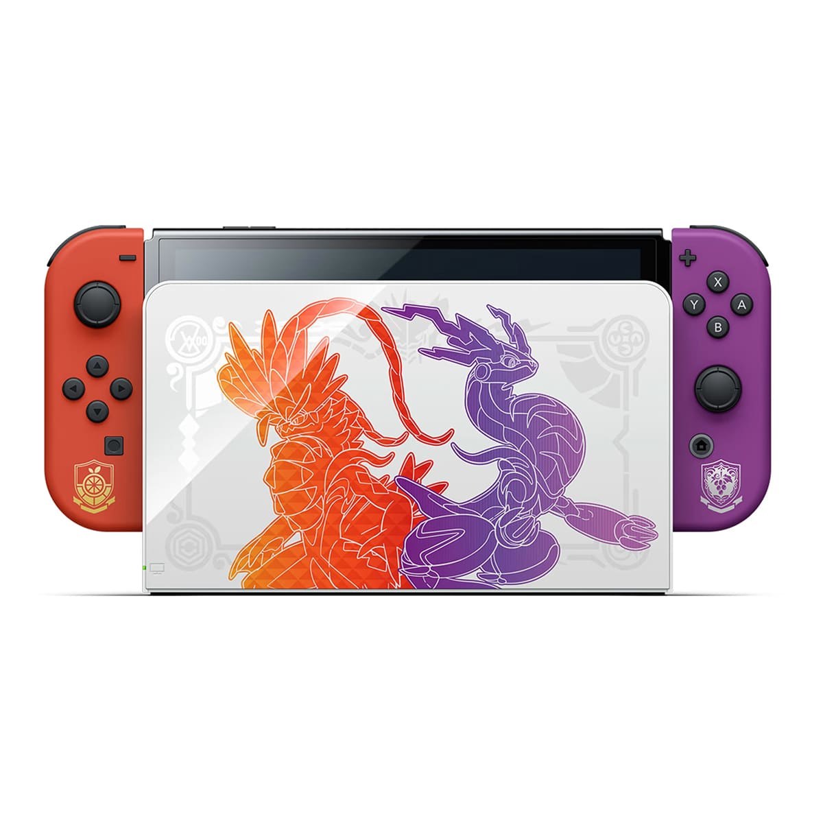 Игровая консоль Nintendo Switch OLED 64Gb Pokemon Skarlet and Violet Edition, красный/фиолетовый — фото 2