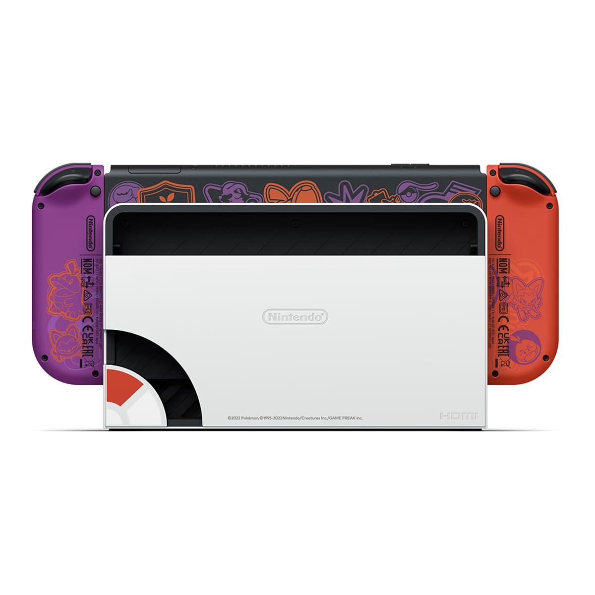 Игровая консоль Nintendo Switch OLED 64Gb Pokemon Skarlet and Violet Edition, красный/фиолетовый — фото 5